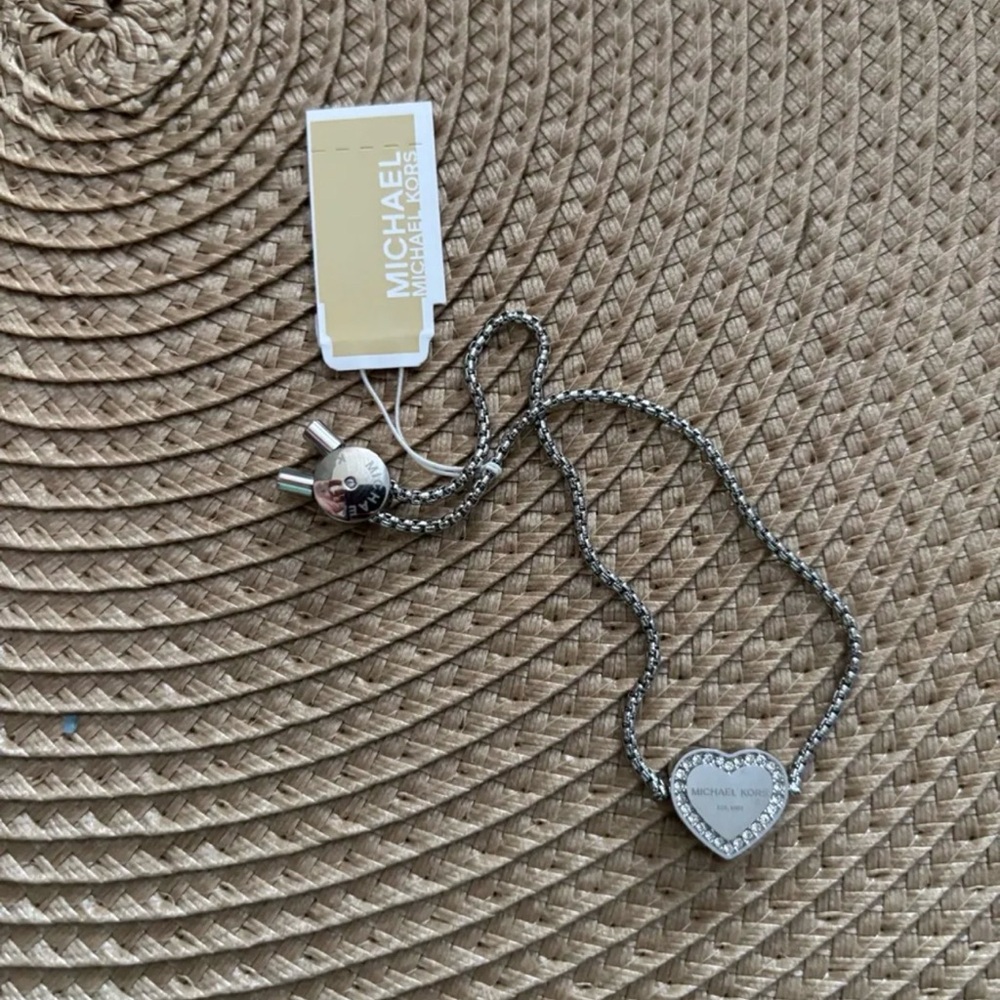 Michael Kors Silver Heart Bracelet